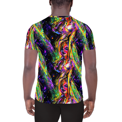 Men's Athletic T-Shirt - Galactic Flamenco