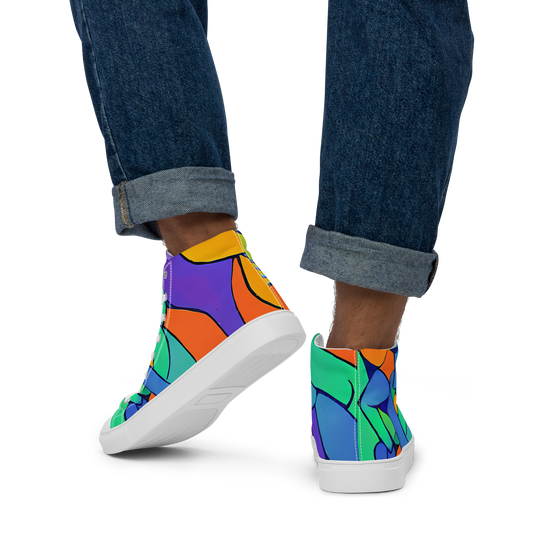 Men's High Top Canvas Shoes - Archipenko Dream