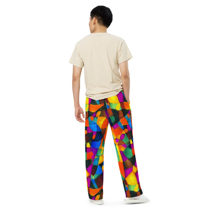 Wide-Leg Pants - Galactic Jigsaw
