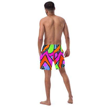 Swim Trunks - Electric Mosaic