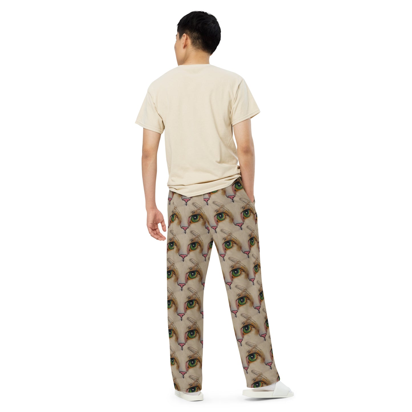 Wide-Leg Pants - Emerald Gaze