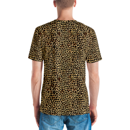 Men's Crew Neck T-Shirt - Cheetah Mosaic