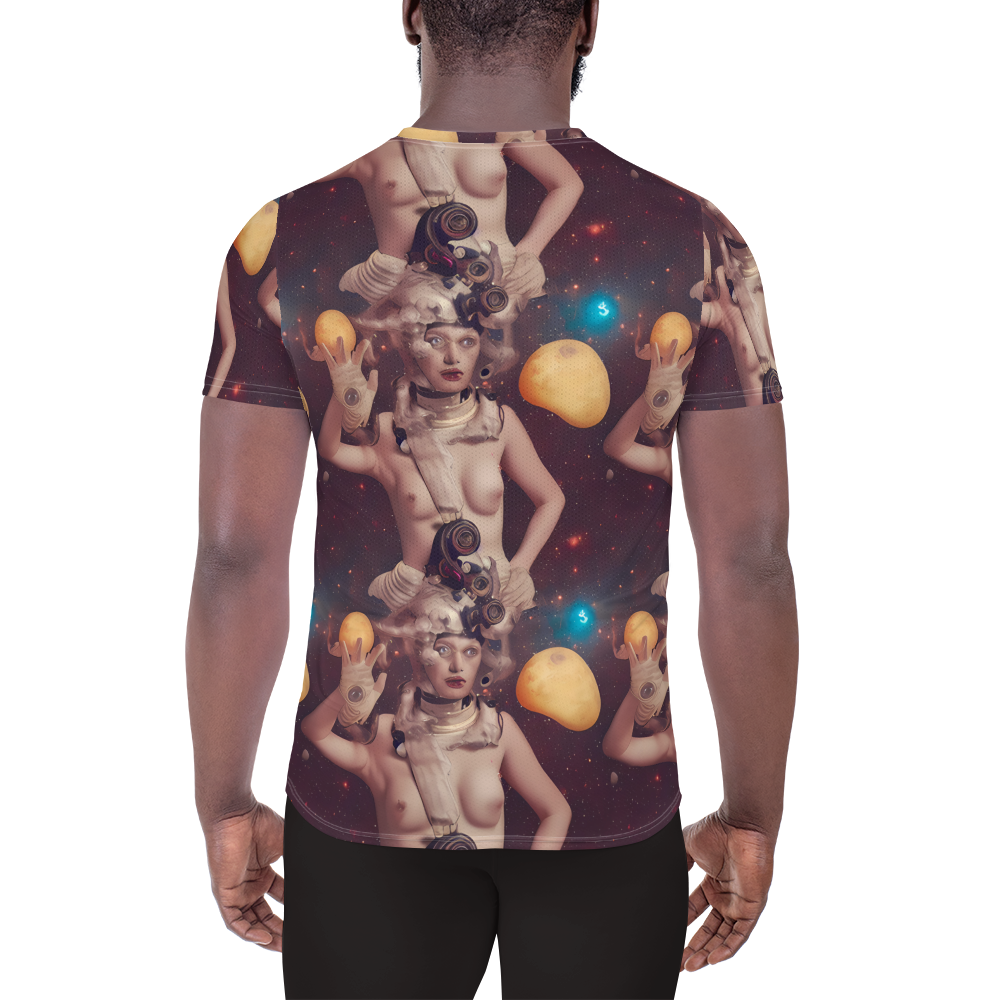 Men's Athletic T-Shirt - Nebula Siren