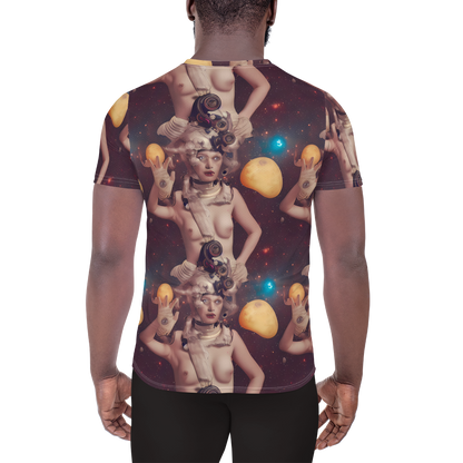 Men's Athletic T-Shirt - Nebula Siren