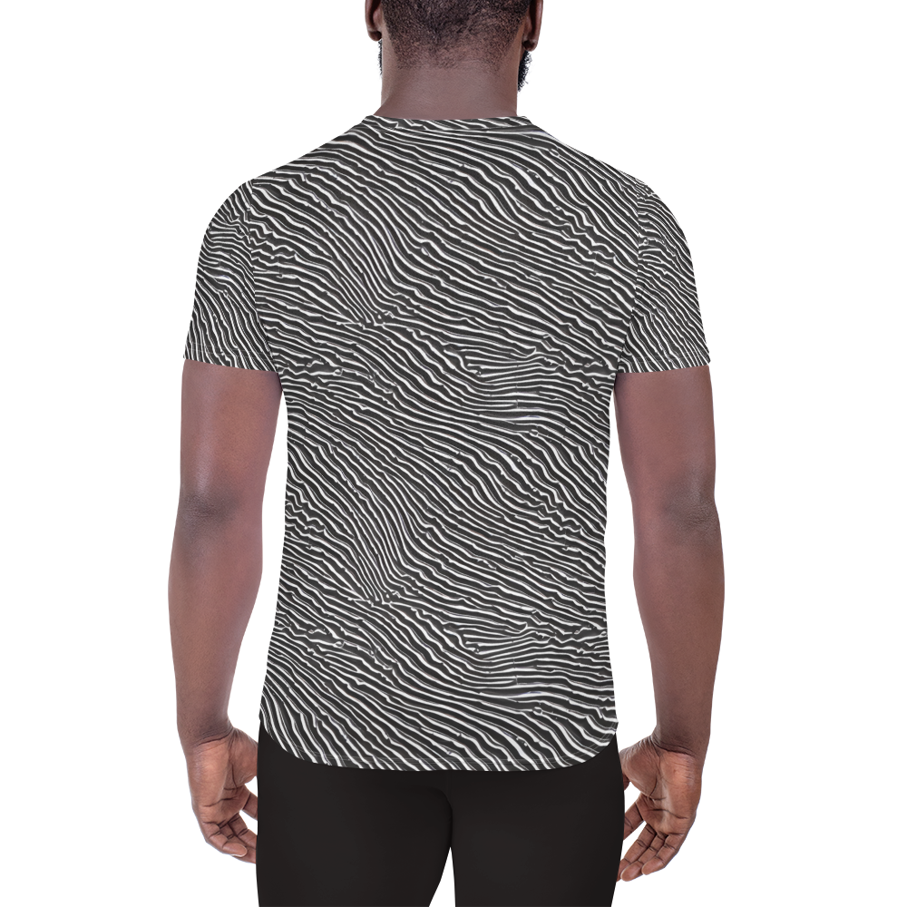Men's Athletic T-Shirt - Hypnotic Waves