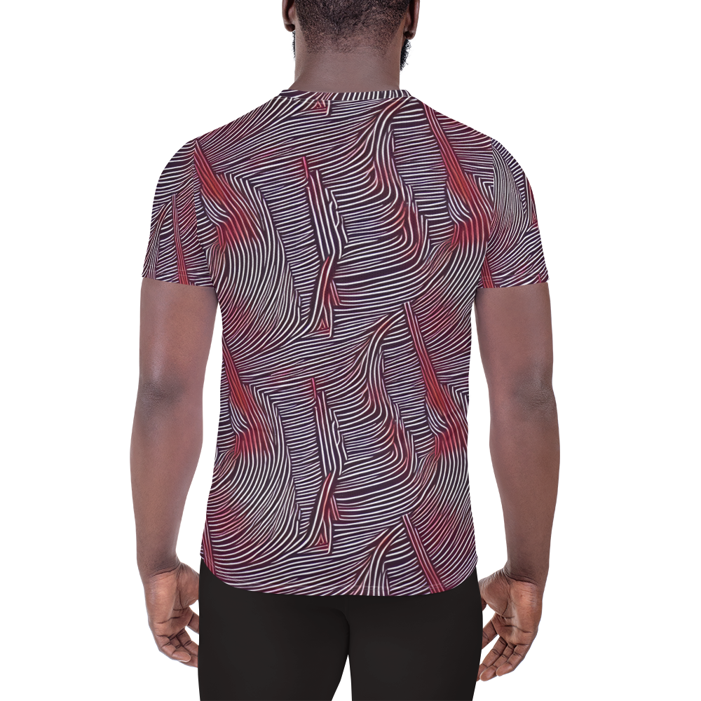 Men's Athletic T-Shirt - Nebula Waves