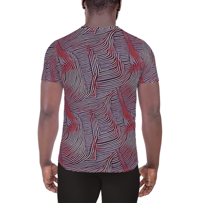 Men's Athletic T-Shirt - Nebula Waves