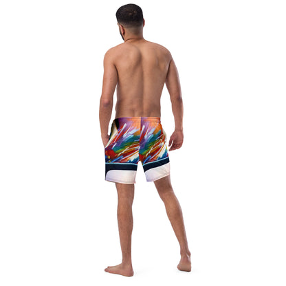 Swim Trunks - Brushstroke Symphony