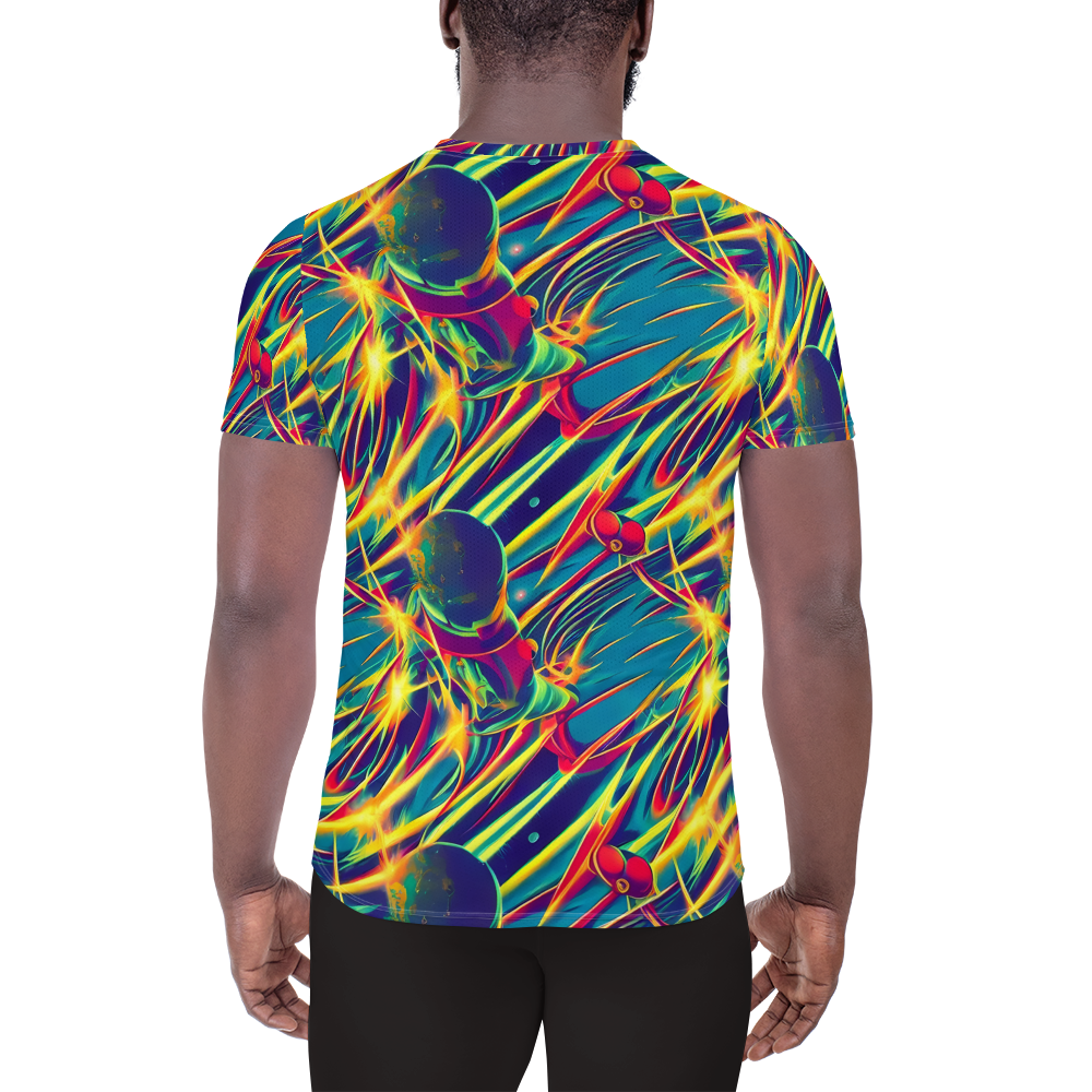 Men's Athletic T-Shirt - Cosmic Inferno