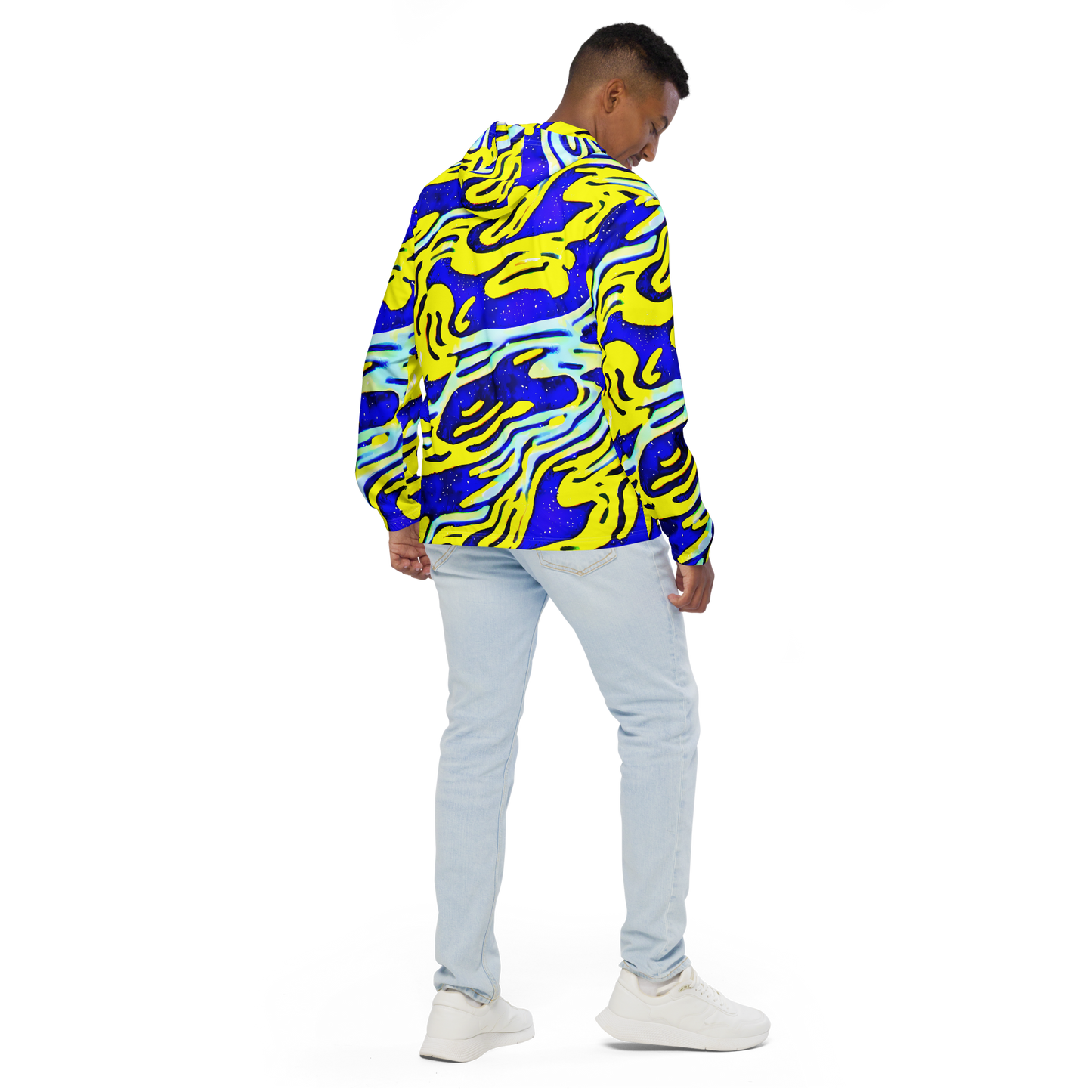 Men's Windbreaker - Electric Horizon