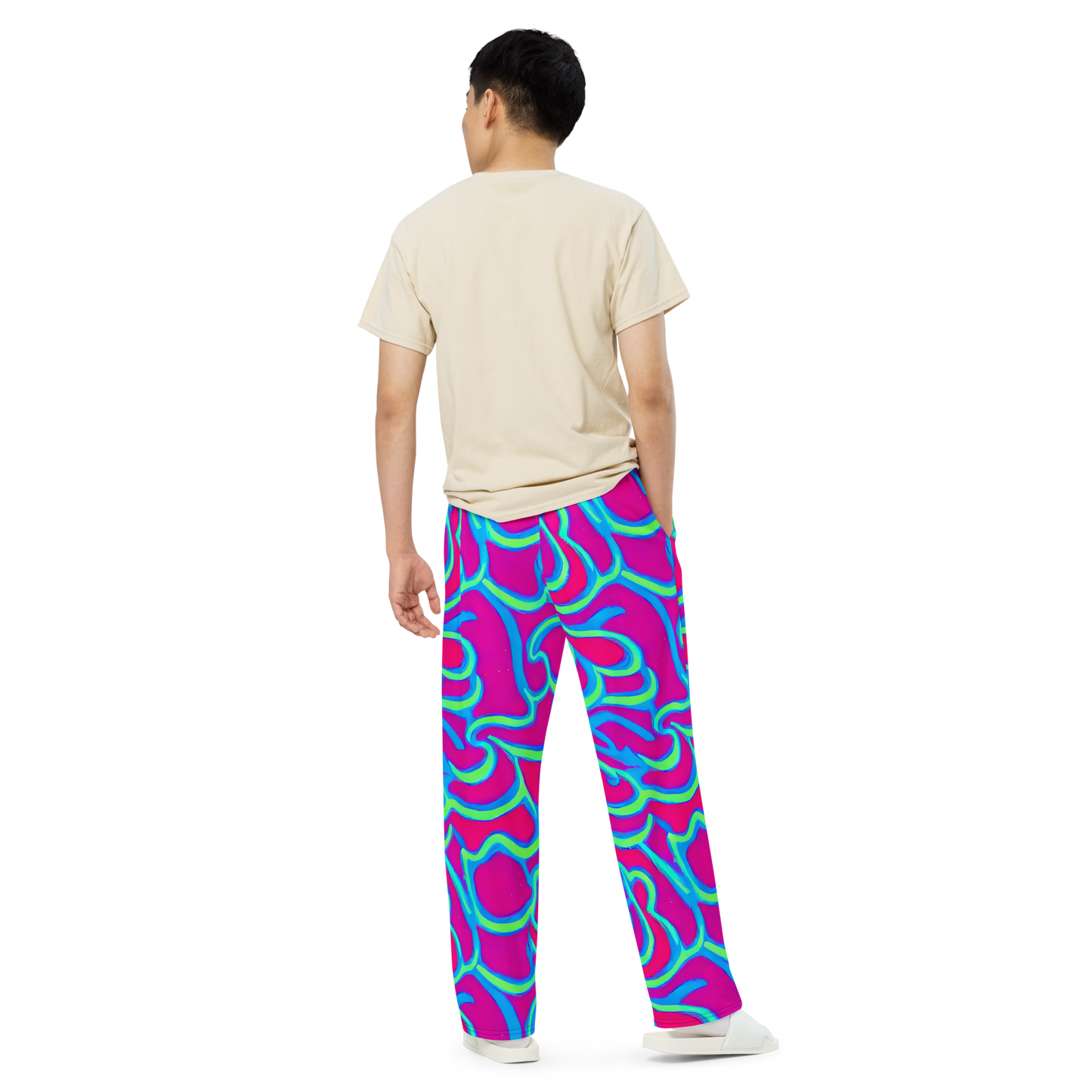 Wide-Leg Pants - Aquatic Ember