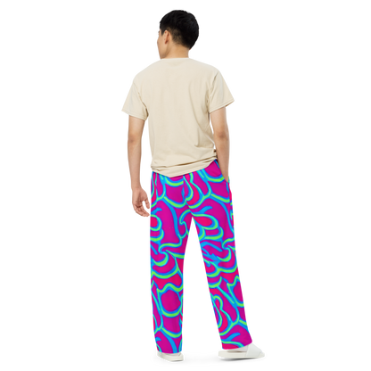 Wide-Leg Pants - Aquatic Ember