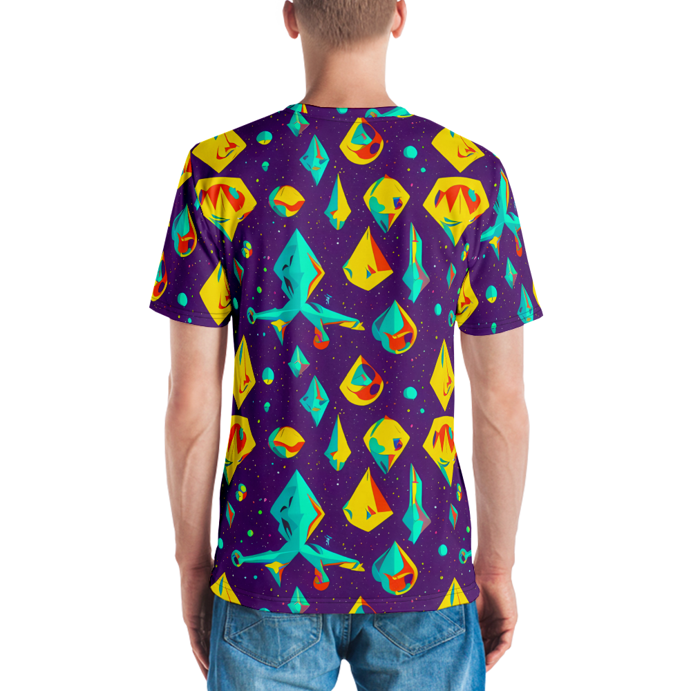 Men's Crew Neck T-Shirt - Cascading Prism