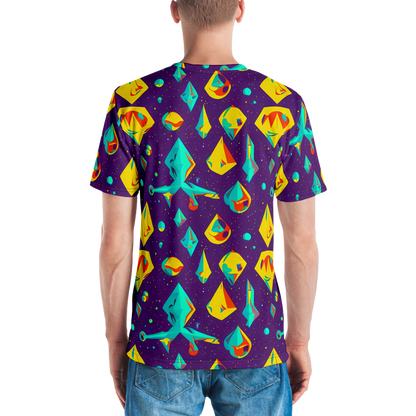 Men's Crew Neck T-Shirt - Cascading Prism