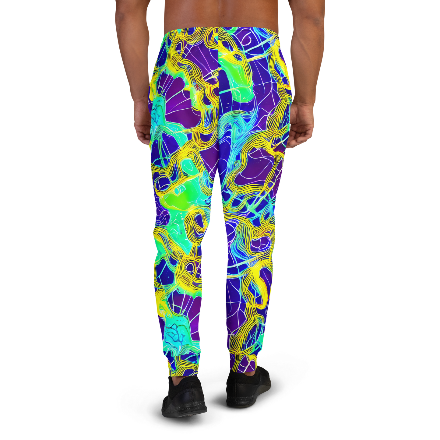 Men’s Joggers - Neon Jungle Rhapsody