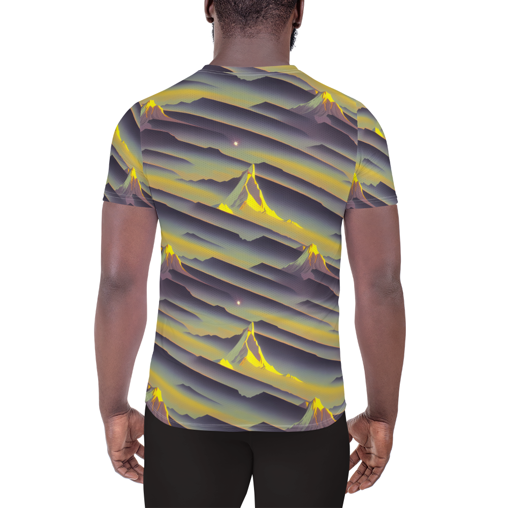 Men's Athletic T-Shirt - Surreal Summit