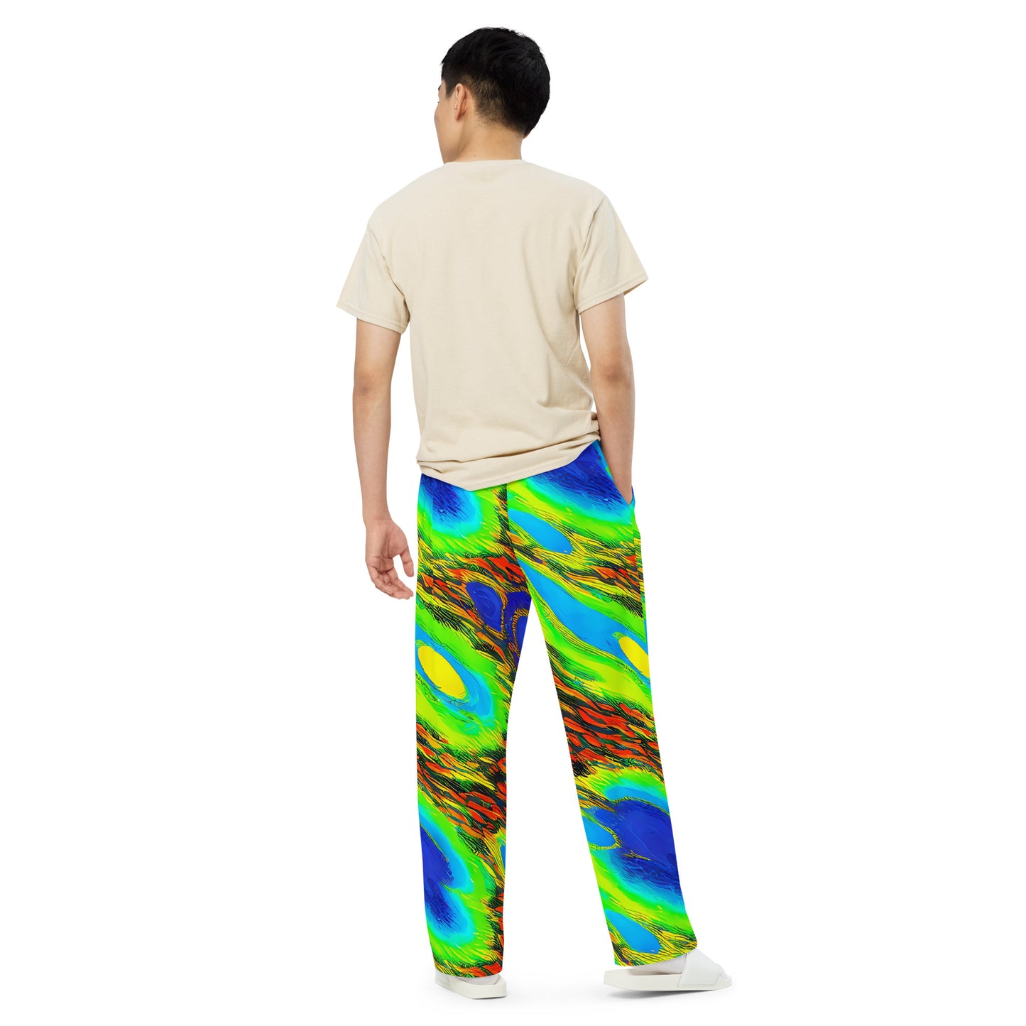 Wide-Leg Pants - Hodgkin's Blaze