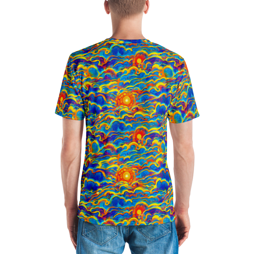 Men's Crew Neck T-Shirt - Chroma Ripple