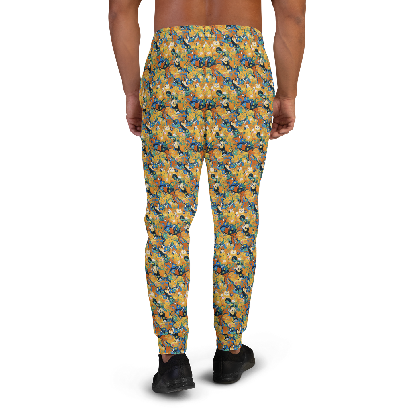 Men’s Joggers - Whimsical Feline Dance