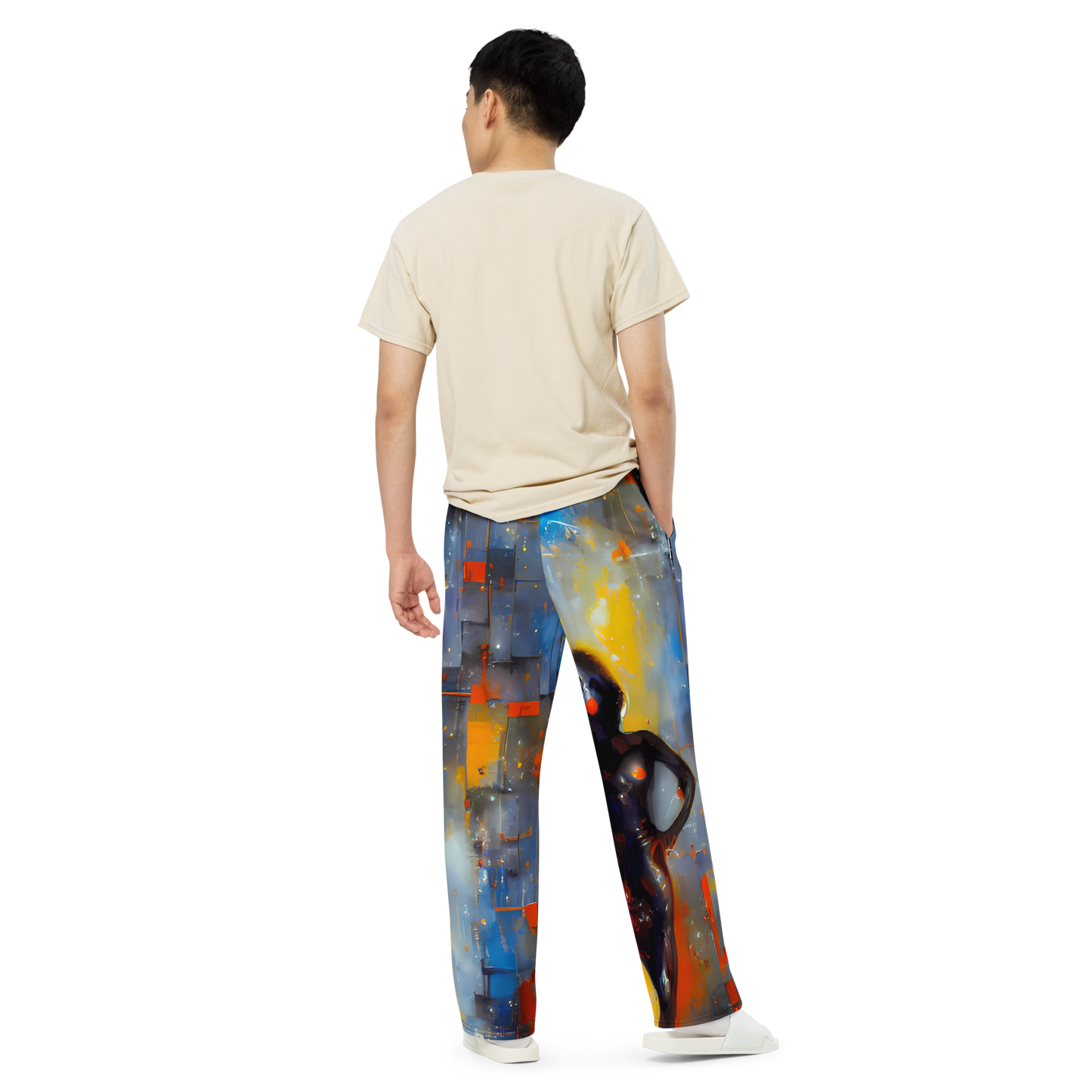 Wide-Leg Pants - Neoblock Fusion