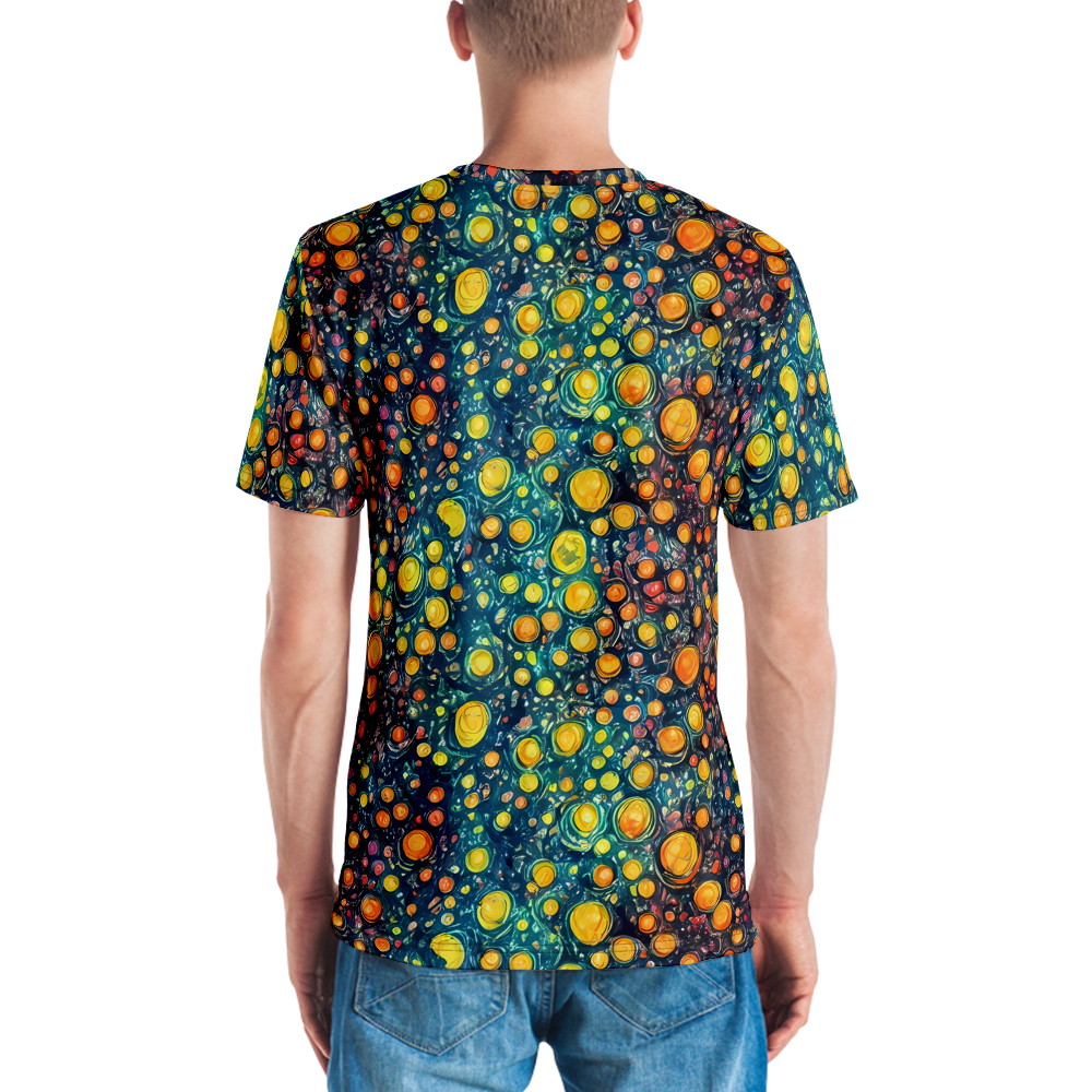 Men's Crew Neck T-Shirt - Starry Orbits