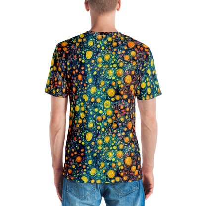 Men's Crew Neck T-Shirt - Starry Orbits