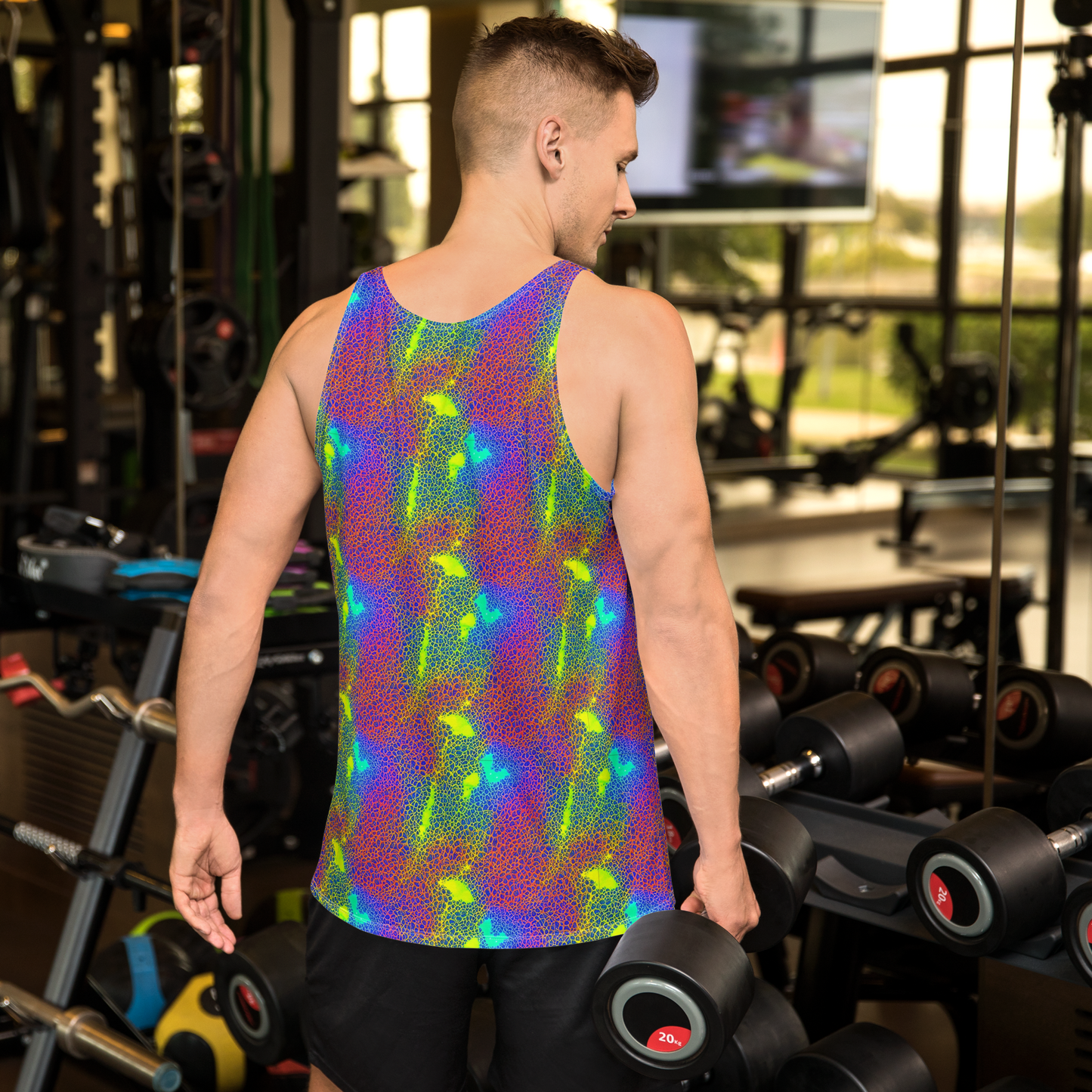 Men's Tank Top - Prismatic Web