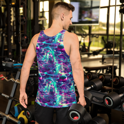 Men's Tank Top - Synthwave Surge