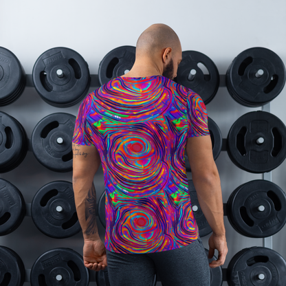 Men's Athletic T-Shirt - Quantum Spiral