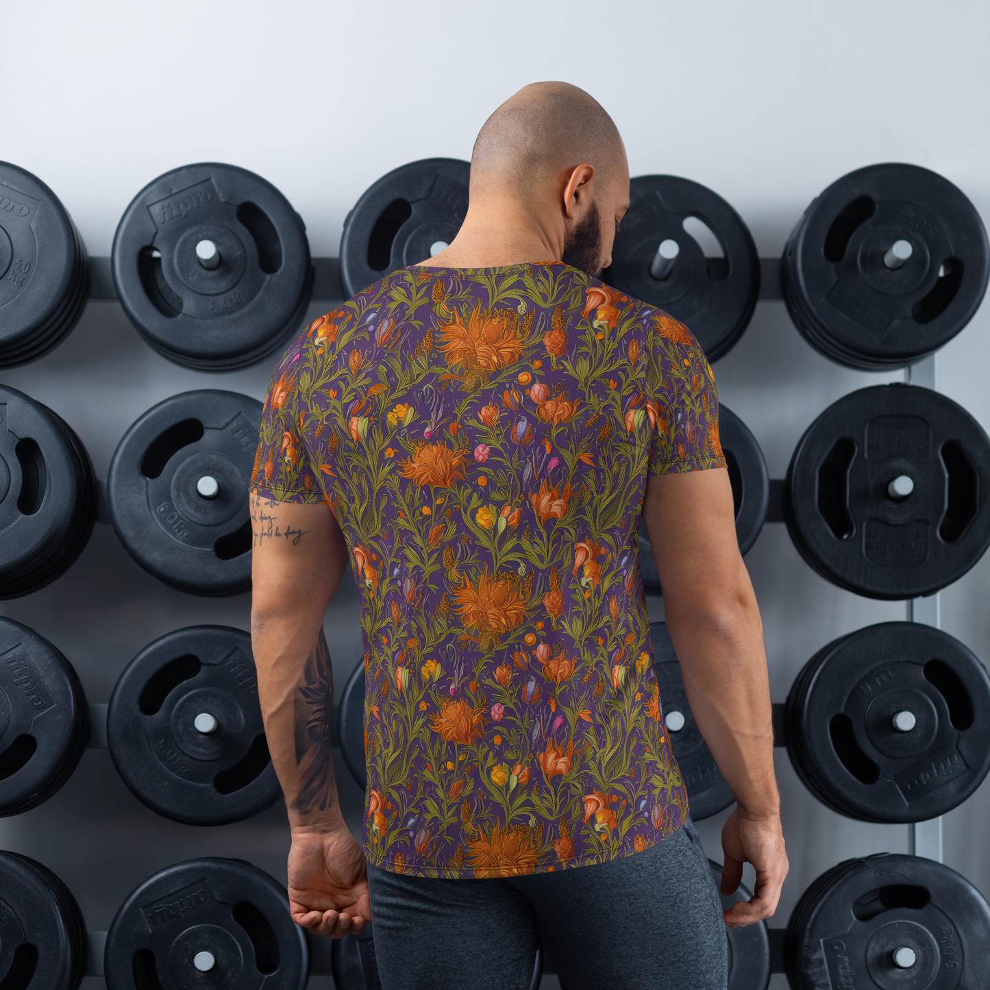 Men's Athletic T-Shirt - Botanical Nebula