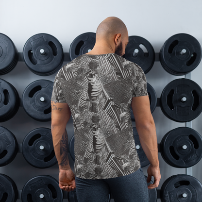 Men's Athletic T-Shirt - Piranesi's Web