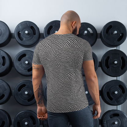 Men's Athletic T-Shirt - Hypnotic Waves