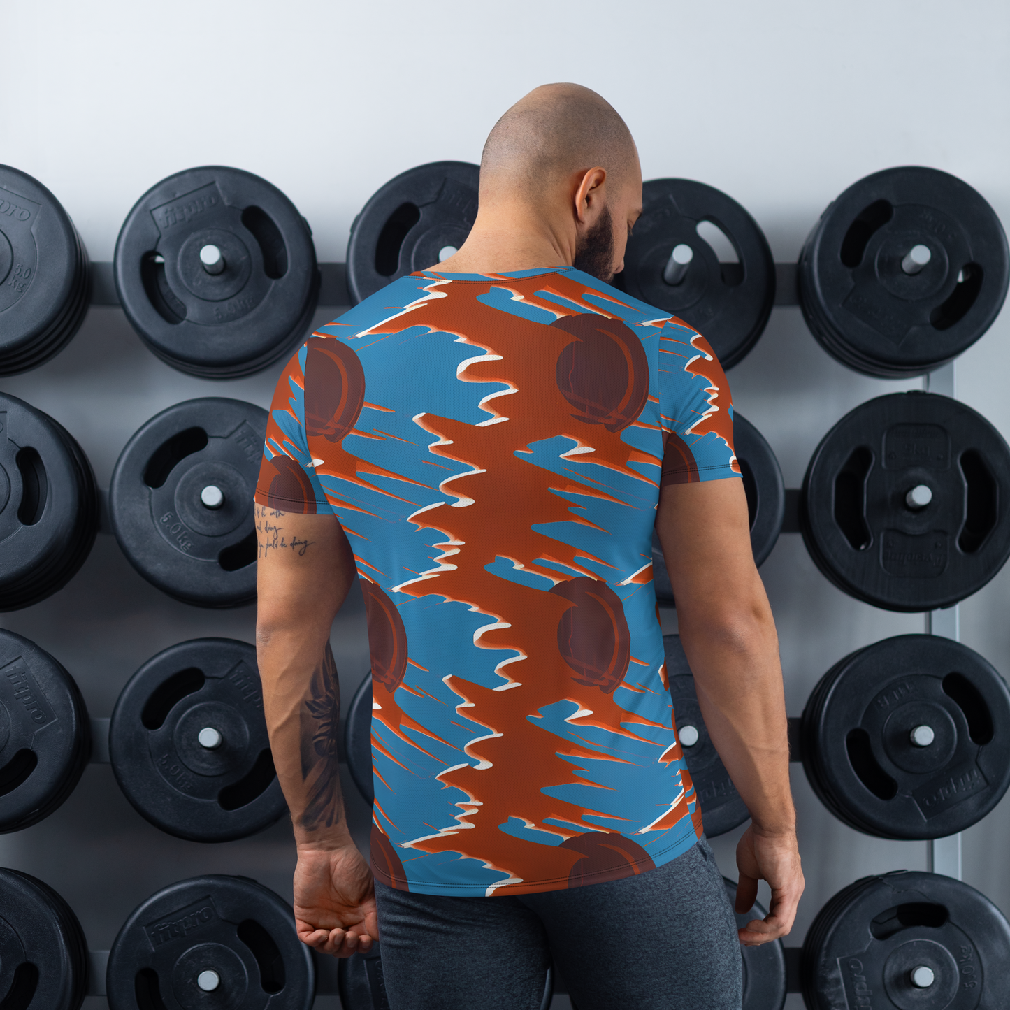 Men's Athletic T-Shirt - Desert Vortex