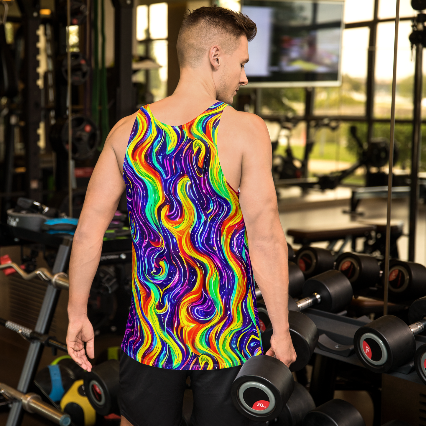 Men's Tank Top - Galactic Flames