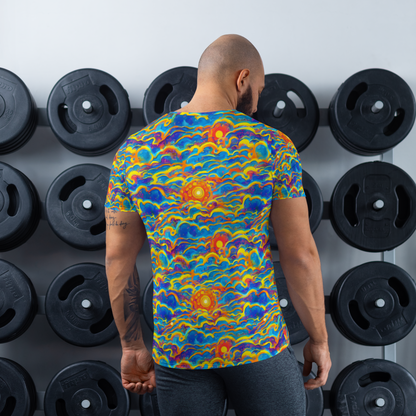 Men's Athletic T-Shirt - Chroma Ripple