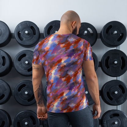 Men's Athletic T-Shirt - Celestial Brushstroke