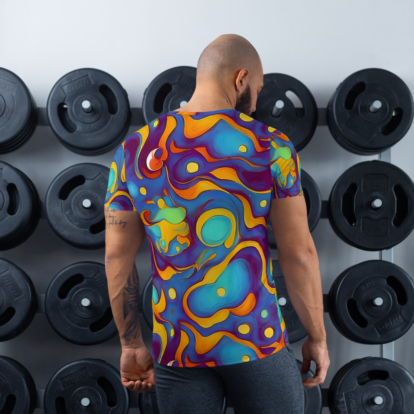 Men's Athletic T-Shirt - Pelton Swirl