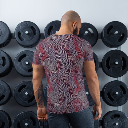 Men's Athletic T-Shirt - Nebula Waves