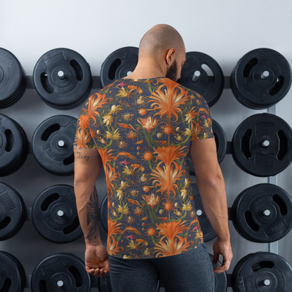 Men's Athletic T-Shirt - Stellar Blooms