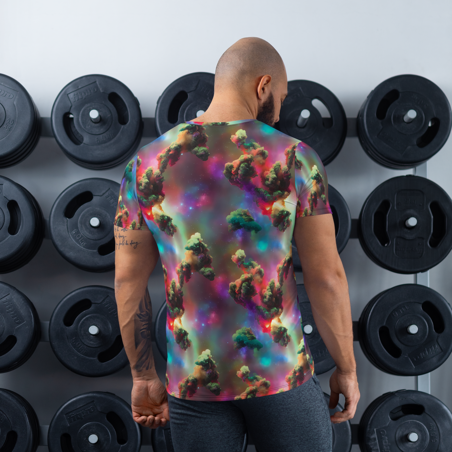 Men's Athletic T-Shirt - Nebula Dreams