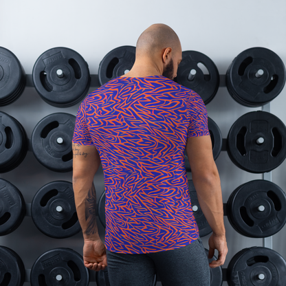 Men's Athletic T-Shirt - Sapphire Swirl