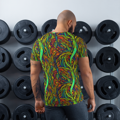 Men's Athletic T-Shirt - Cosmic Garden