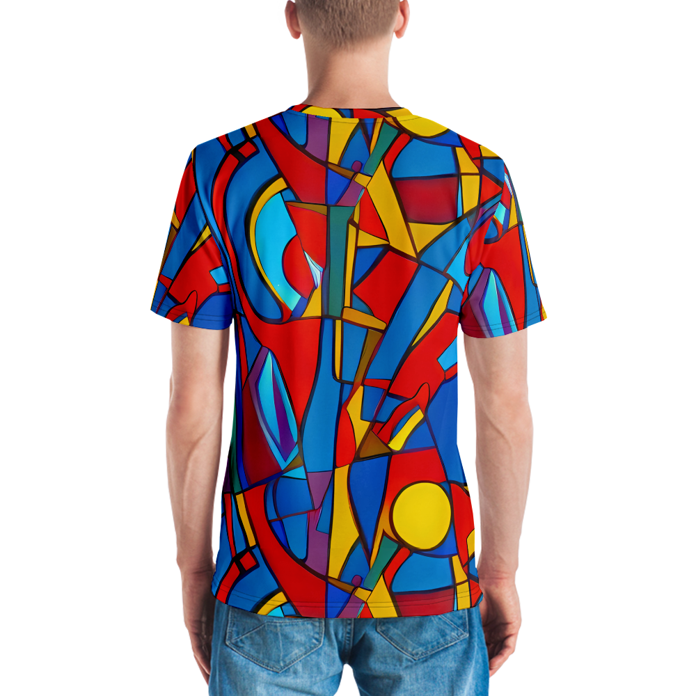 Men's Crew Neck T-Shirt - Mondrian Maze