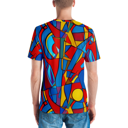 Men's Crew Neck T-Shirt - Mondrian Maze