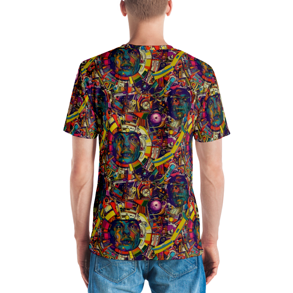 Men's Crew Neck T-Shirt - Cosmic Collage