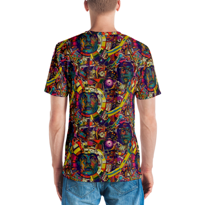 Men's Crew Neck T-Shirt - Cosmic Collage