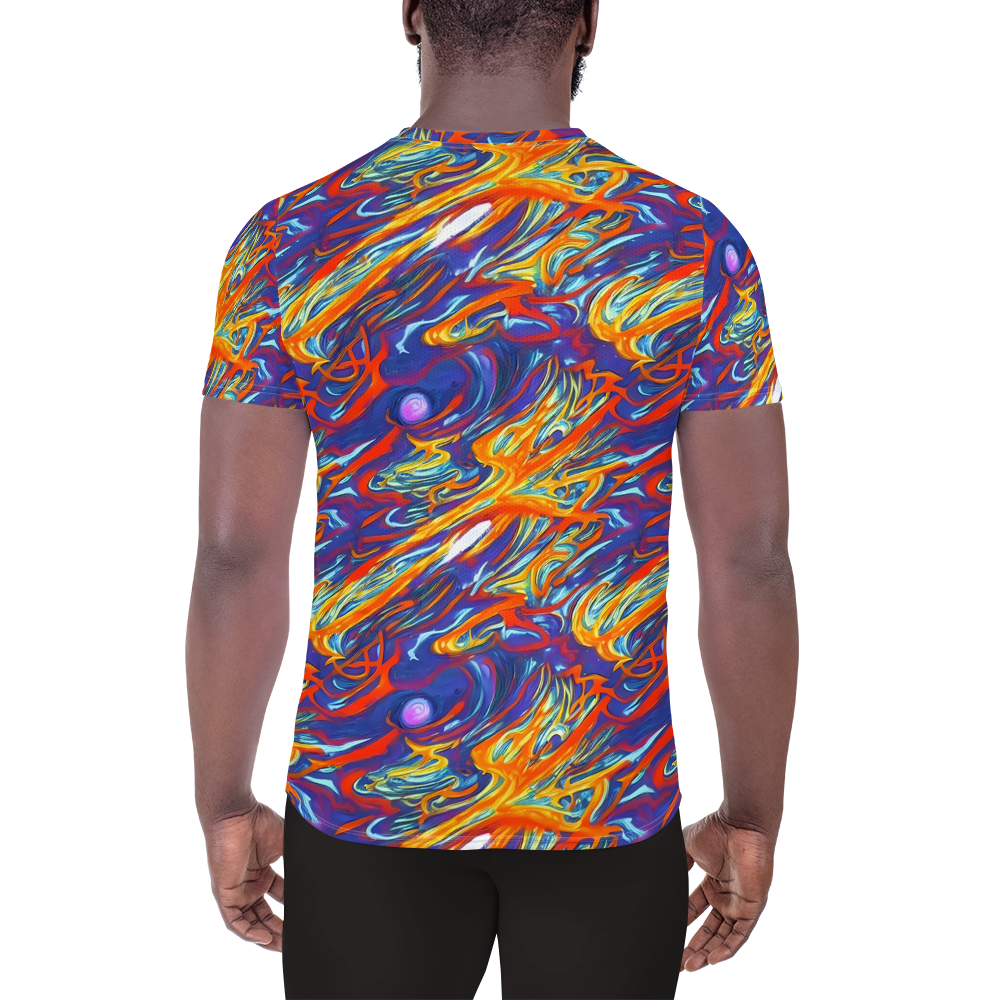 Men's Athletic T-Shirt - Galactic Ember