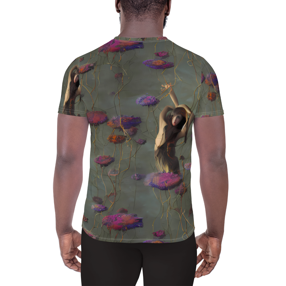 Men's Athletic T-Shirt - Ethereal Bloom