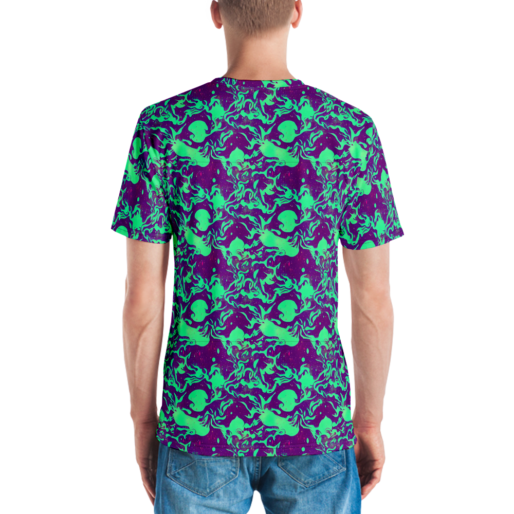 Men's Crew Neck T-Shirt - Alien Ripples