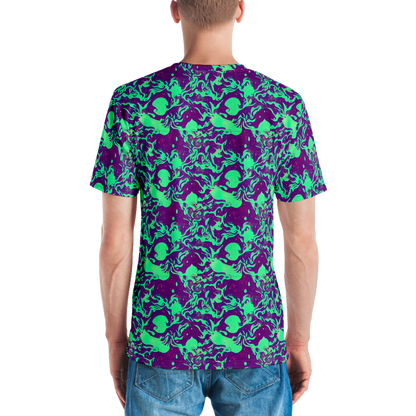 Men's Crew Neck T-Shirt - Alien Ripples